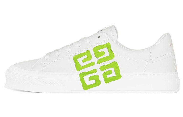 Givenchy City Sport Low Top Stylish Skateboarding Shoes Men's White Green