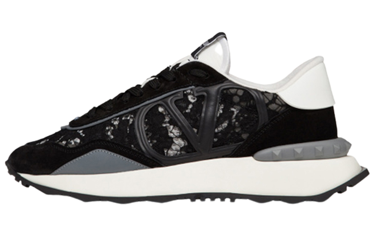 Valentino Lacerunner Cushioning, Slip Resistant, And Abrasion Resistant Low Top Casual Shoes Men's Black