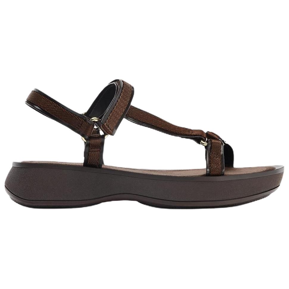 ZARA One Strap Sandals 4cm Women's Brown купить в интернет-магазине Yoocart с быстрой доставкой по России.