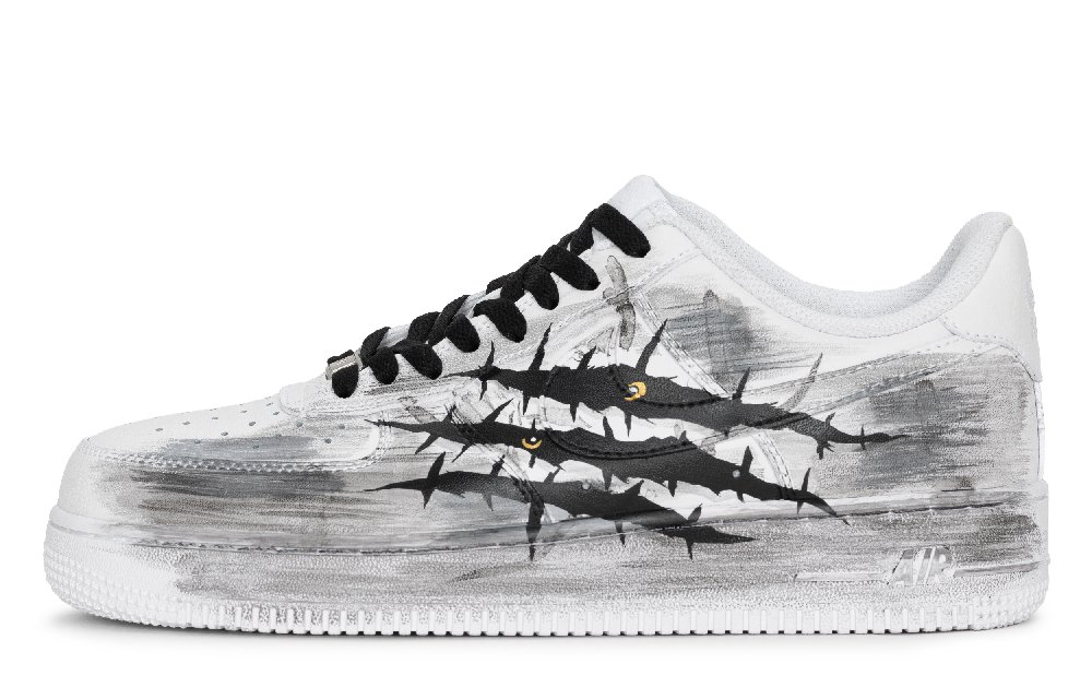Nike Air Force 1 Slip Resistant, Abrasion Resistant, Lightweight Low top Skateboard Shoes Unisex Black White