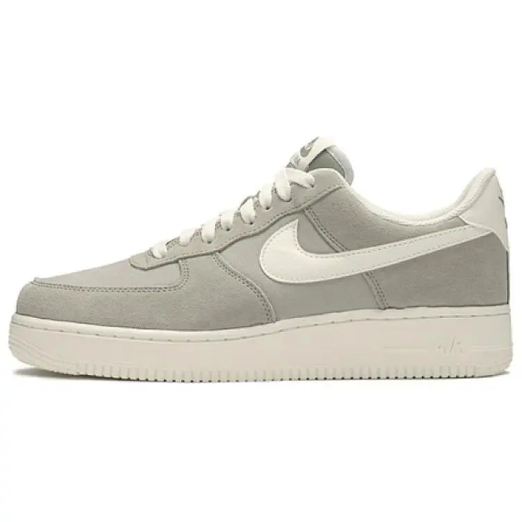 Nike Air Force 1 Slip Resistant Abrasion Resistant Low top Skateboard Shoes Unisex White Gray