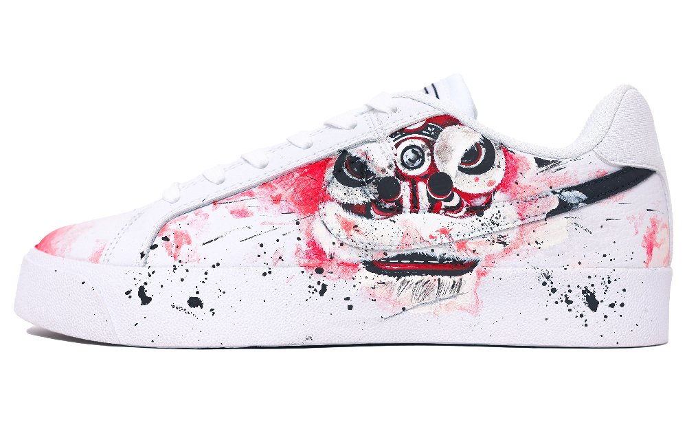 Nike Court Royale Collection Skateboard Shoes Unisex Low Top White/Red