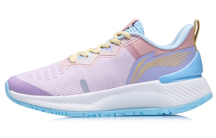LiNing YueYing Essential Cushioning, Rebound, Reflective Low Top Running Shoes Women's Pink Purple