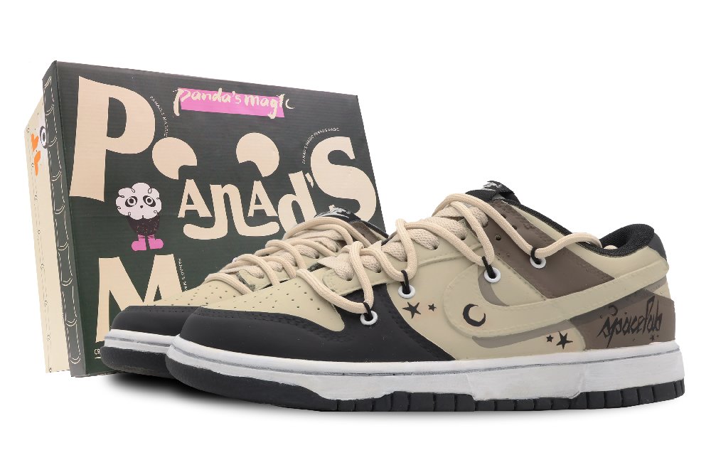 Nike Dunk Low-Top Skateboard Shoes GS Black