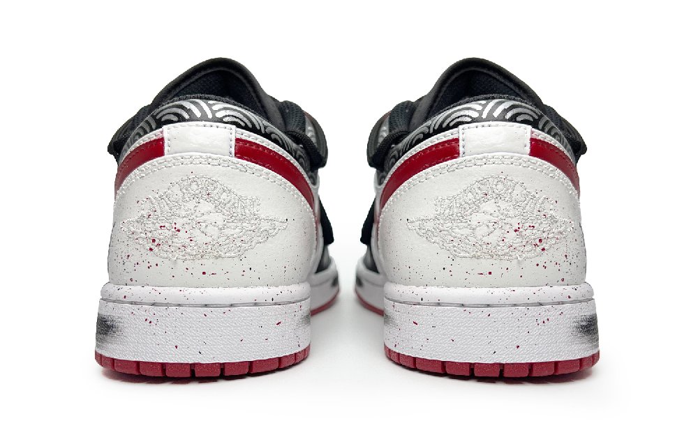 Jordan Air Jordan 1 Destiny Man Abrasion Resistant Low Top Vintage Basketball Shoes Men's Black Red