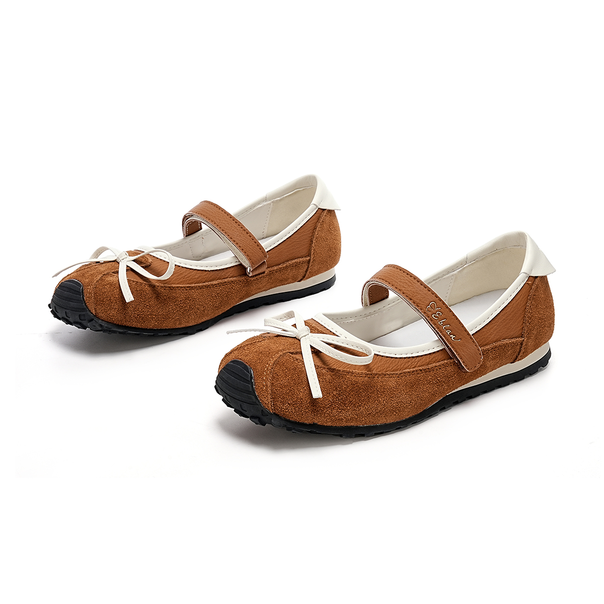 EBLAN Flat Mary Jane Shoes Women's Camel купить в интернет-магазине Yoocart с быстрой доставкой по России.