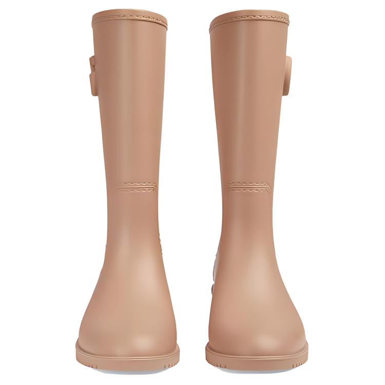 GUCCI Knee high Boots Women's Light Brown