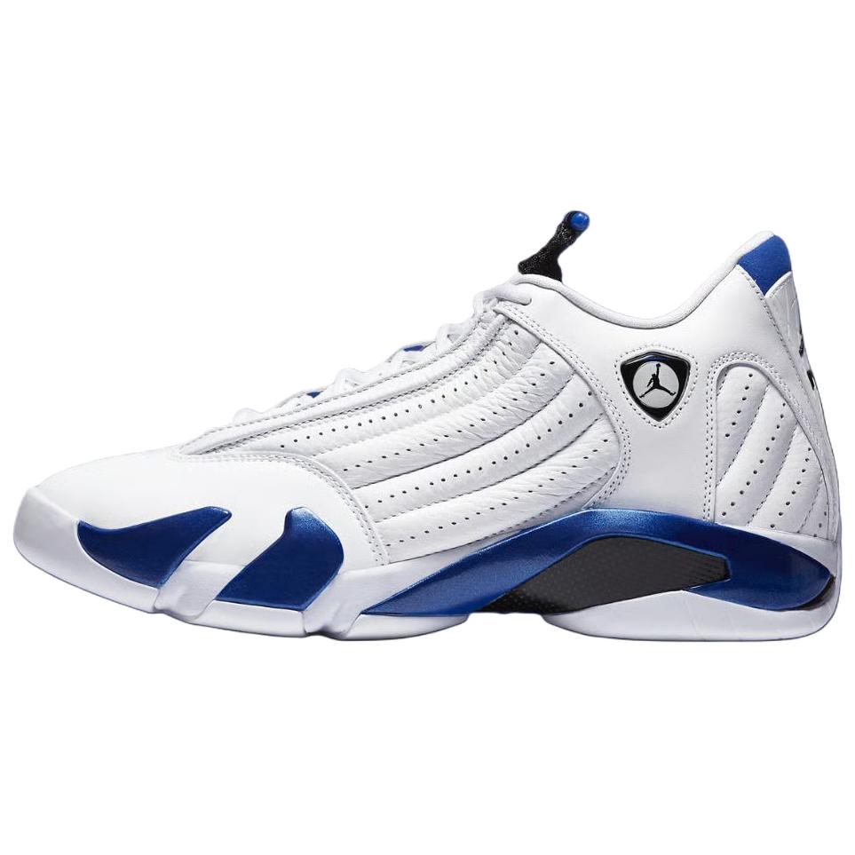 Jordan Air Jordan 14 Abrasion Resistant Low Top Golf Shoes Men's Blue White