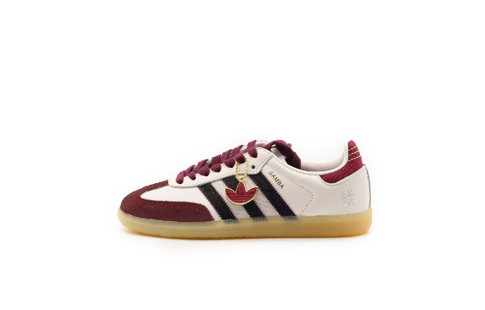 Adidas Originals Samba Anti Slip Wear Resistant Low Top Skateboard Shoes Unisex White