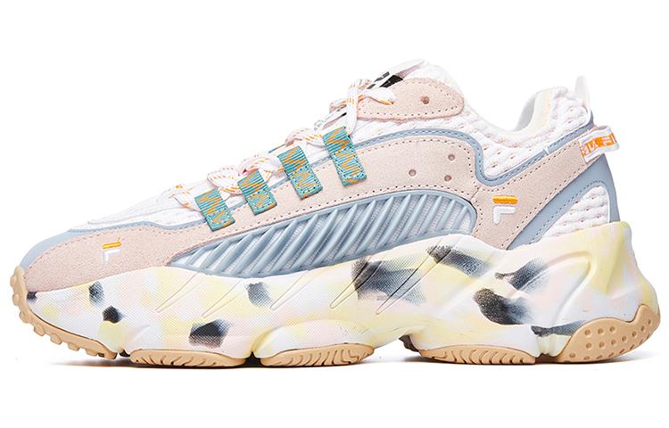 FILA FUSION ADE Anti-Slip And Wear-Resistant Breathable Low-Top Running Shoes Women's Pink White