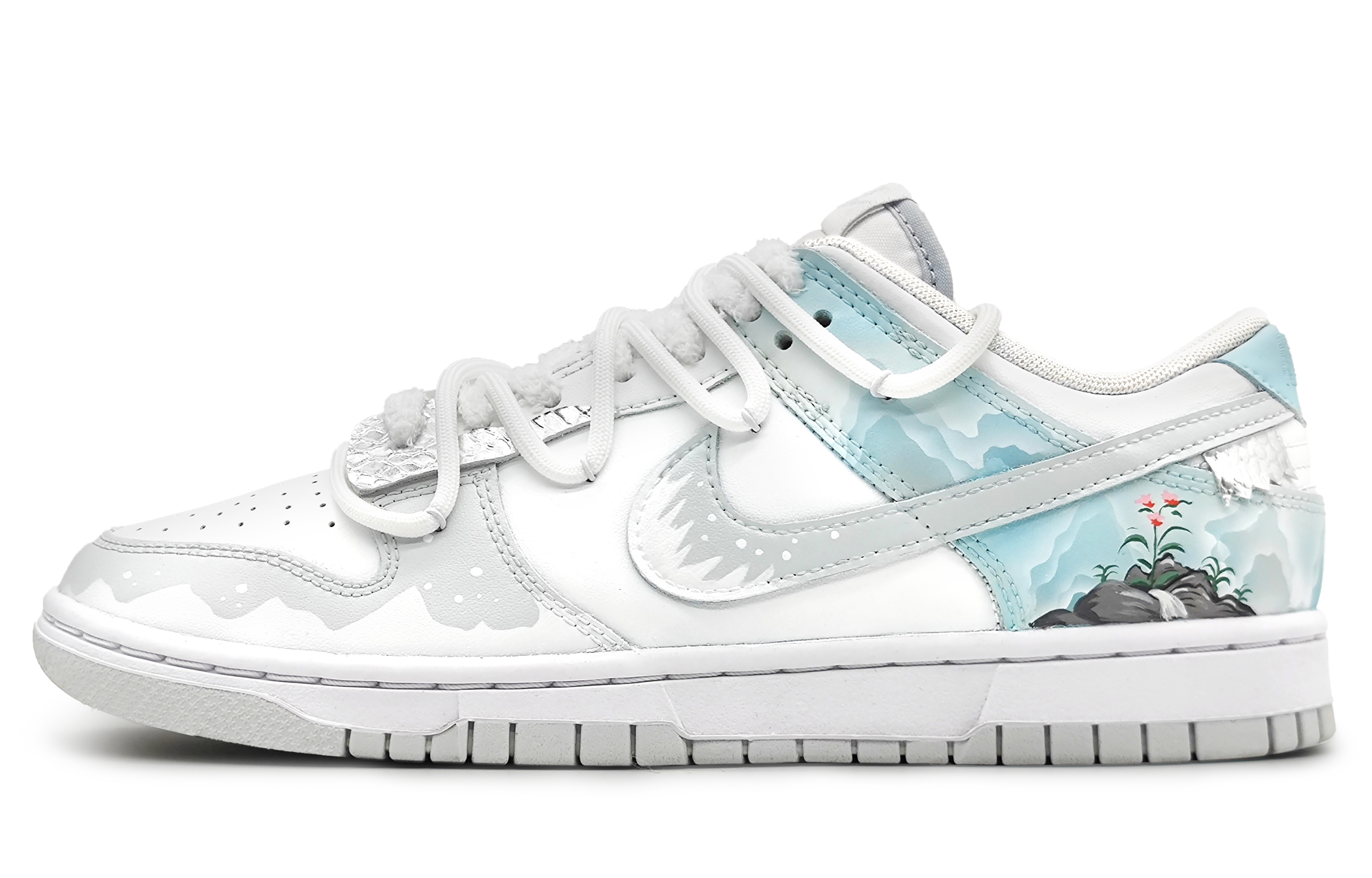 Nike Dunk Anti-Slip Wear-Resistant Low-Top Skateboard Shoes Men's Blue Gray купить в интернет-магазине Yoocart с быстрой доставкой по России.