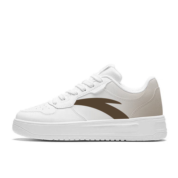 Anta Anti Slip Wear Resistant Low Top Skateboard Shoes Unisex White Gray