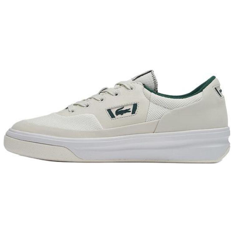 LACOSTE Low-Top Skateboard Shoes Men's Ecru