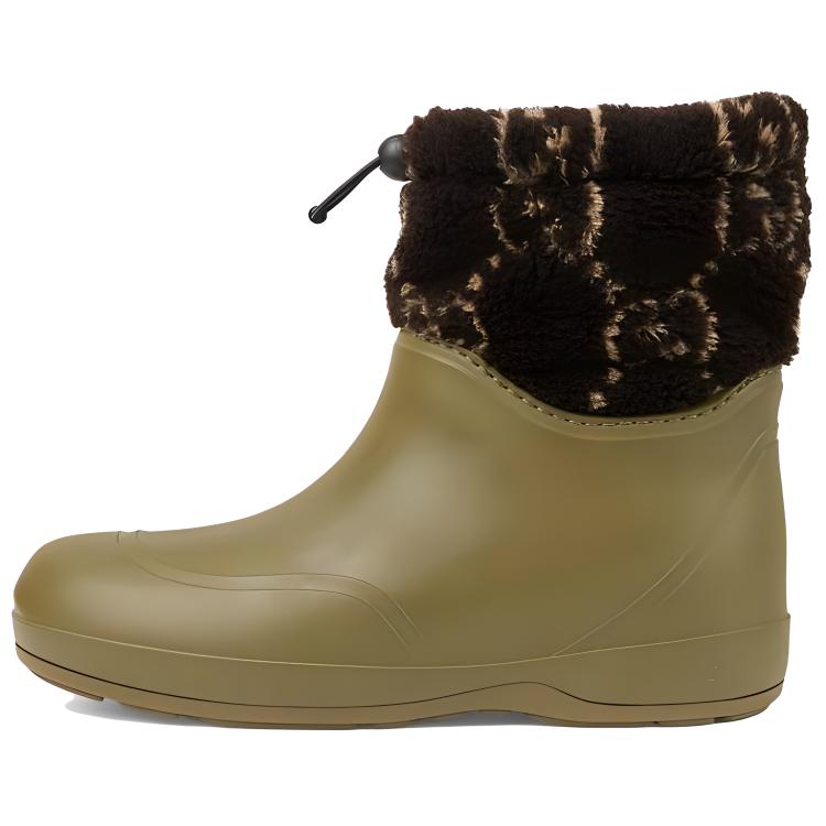 GUCCI Ankle Boot 'Two Toned Teddy   Green Brown'