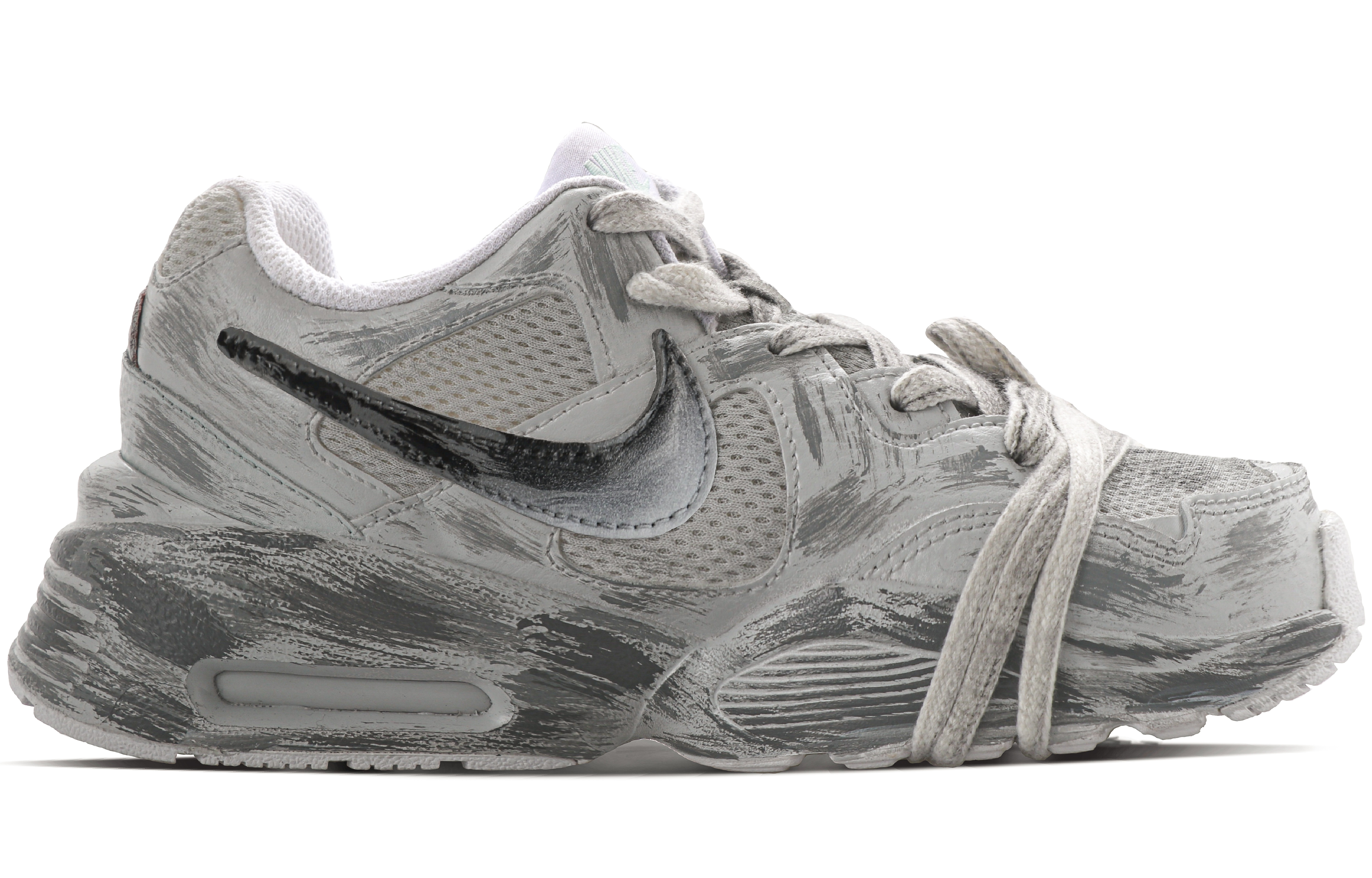 Nike Air Max Fusion Slip Resistant, Abrasion Resistant, Lightweight Low Top Running Shoes Women's Gray