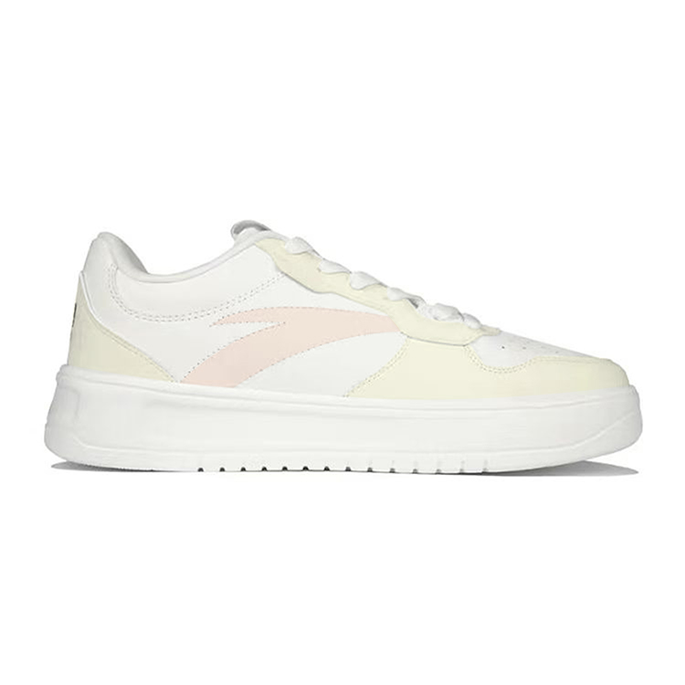 Anta Anti Slip And Wear Resistant Breathable Low Top Skateboard Shoes Unisex White Yellow купить в интернет-магазине Yoocart с быстрой доставкой по России.