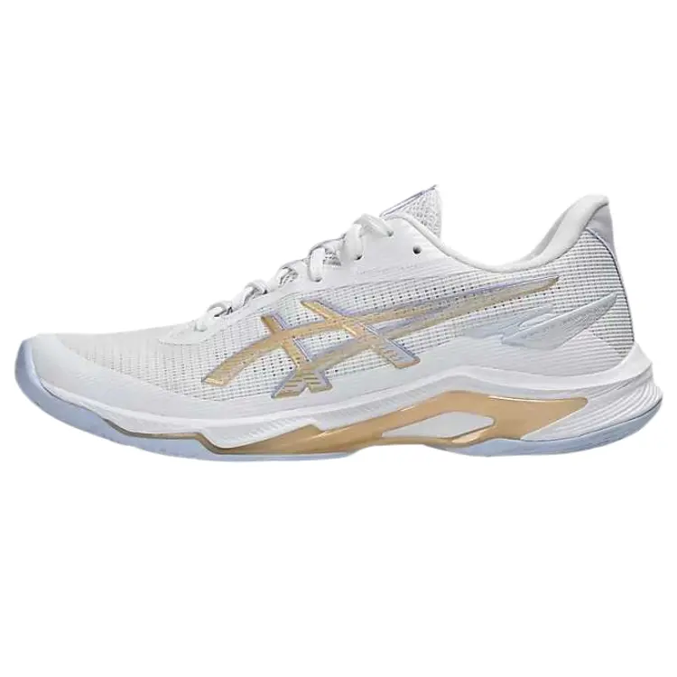 Asics NETBURNER BALLISTIC FF 4 Shock Absorbers Low Top Training Shoes Women's White Gold