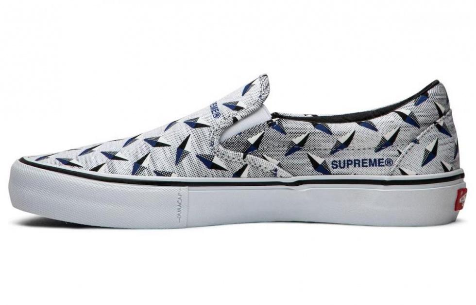 Vans Slip On Supreme Diamond Plate White