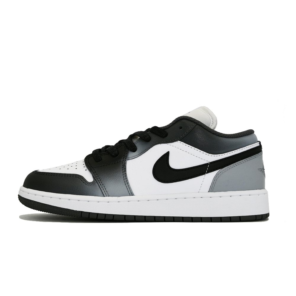 Jordan Air Jordan 1 Abrasion Resistant Low Top Vintage Basketball Shoes Unisex Black Gray