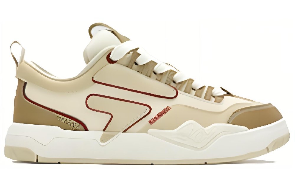 FILA FUSION Nollie Low Top Skateboard Shoes Women's White Brown