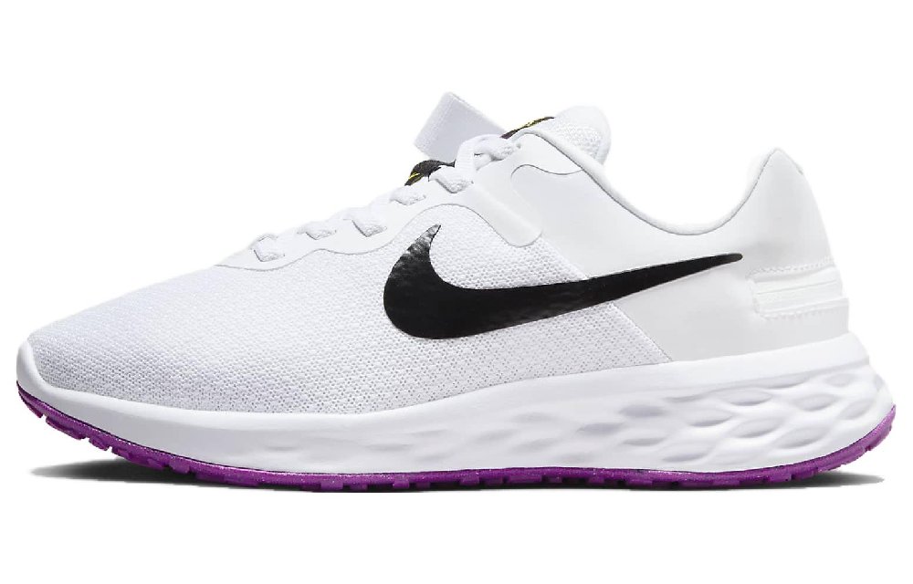 Nike Revolution 6 FlyEase Next Nature 'White Black Purple' Women's