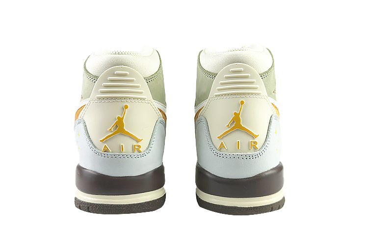 Jordan Legacy 312 Cushioning Wear-Resistant High-Top Vintage Basketball Shoes Men's Yellow White Green купить в интернет-магазине Yoocart с быстрой доставкой по России.