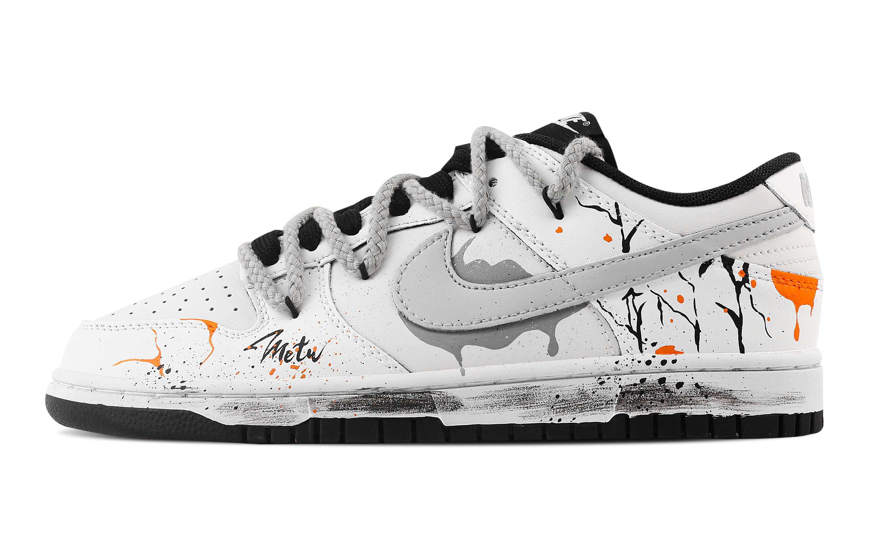 Nike Dunk Asphalt Gray Shadow Slip Resistant Abrasion Resistant Low top Skateboard Shoes Unisex