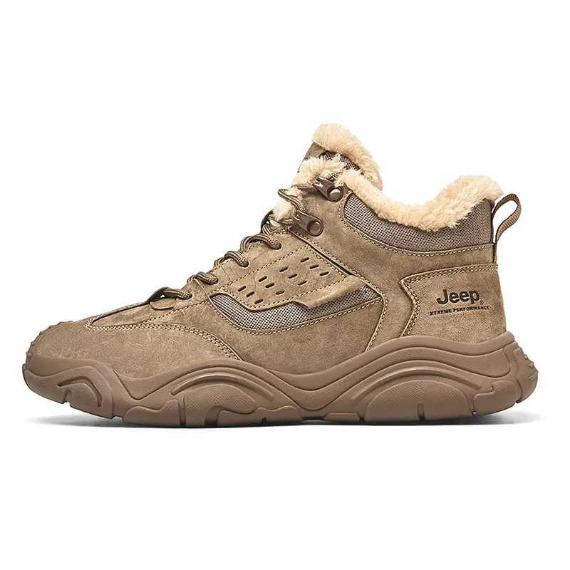 Jeep Mountaineering & Hiking Shoes Men's Mid top Khaki