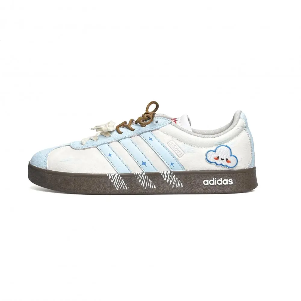 Adidas VL COURT 2.0 WAO Abrasion Resistant Low top German Army Trainers Unisex Yellow Blue