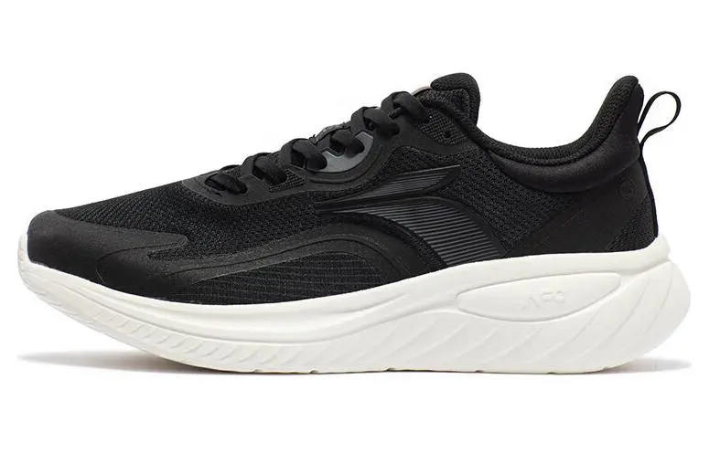 361° Abrasion Resistant Breathable Low top Running Shoes Men's Black White
