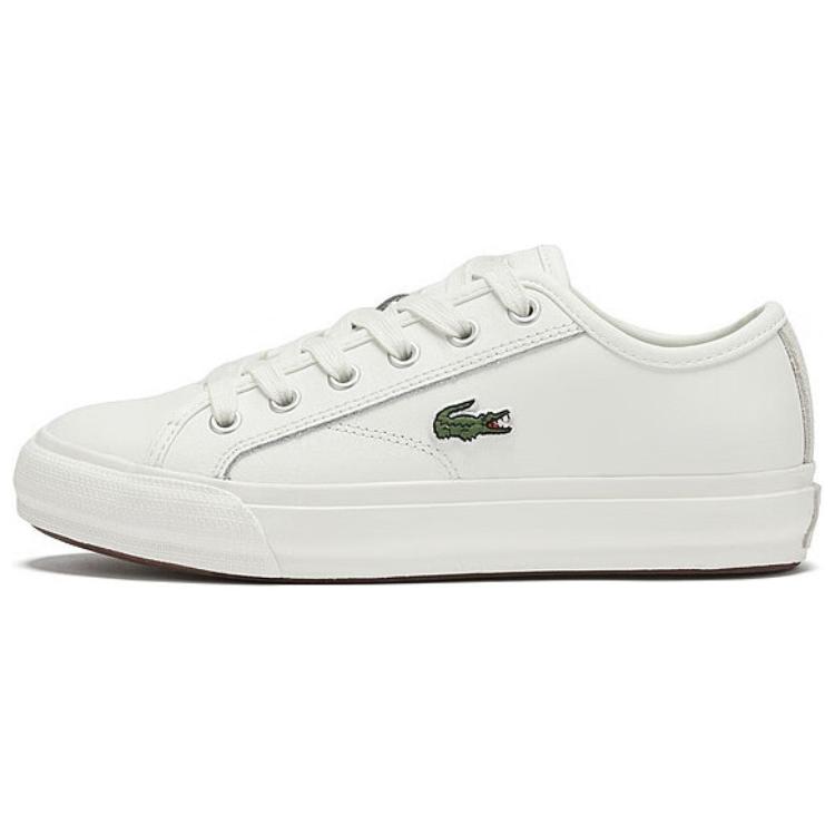 LACOSTE Low-Top Canvas Shoes Women's White