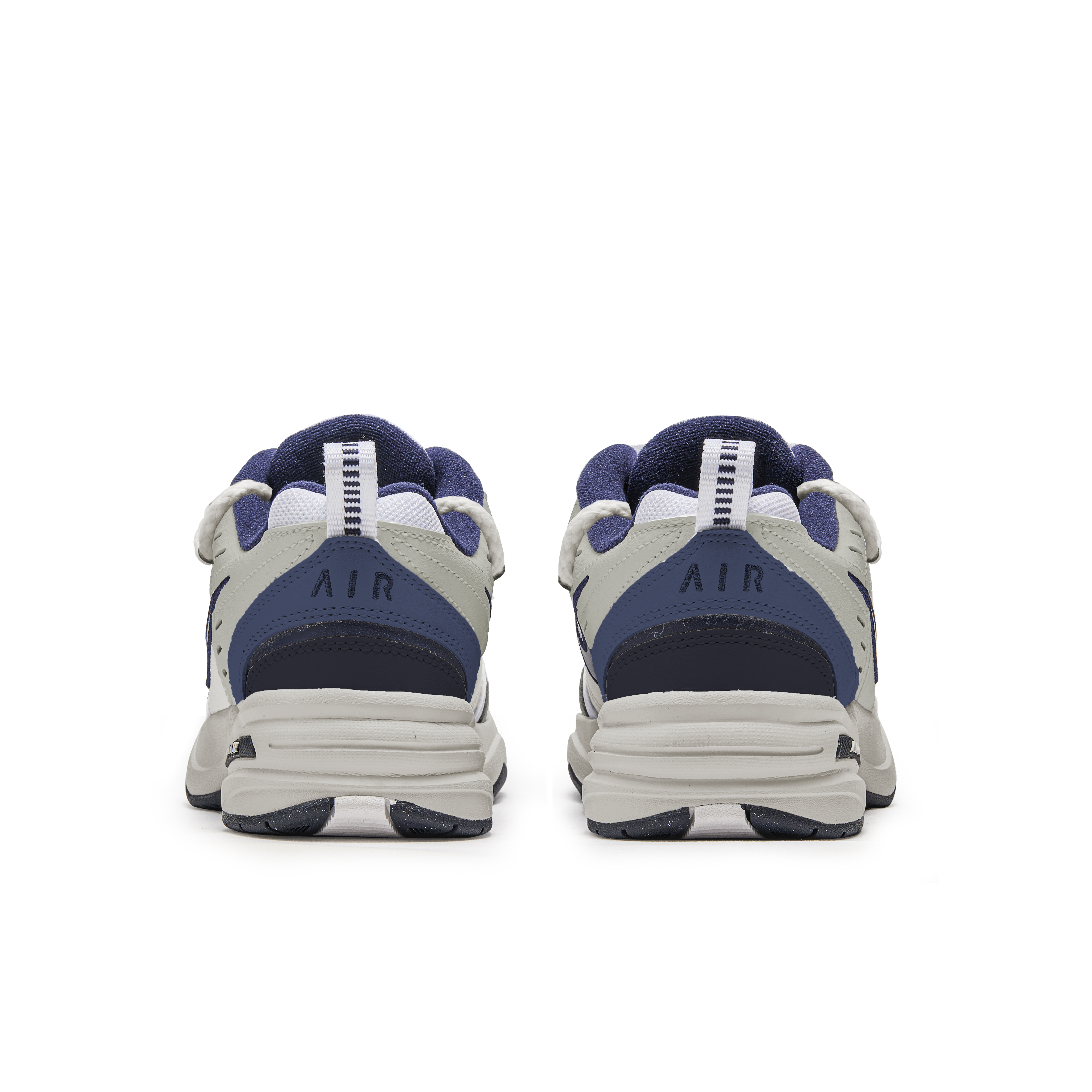 Nike Air Monarch 4 Free Panda Box Wear-Resistant Low-Top Chunky Sneakers Unisex Gray Blue