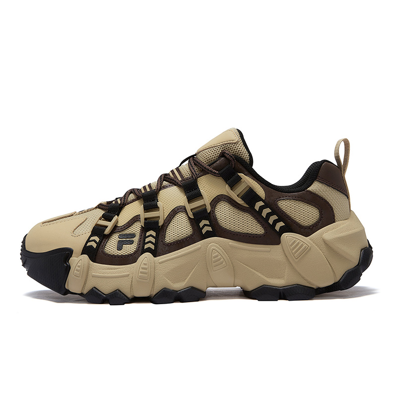 FILA FUSION EXOCET Mountains Shoes Slip-Resistant Coverage Low-Top Casual Shoes Men's Dark Brown