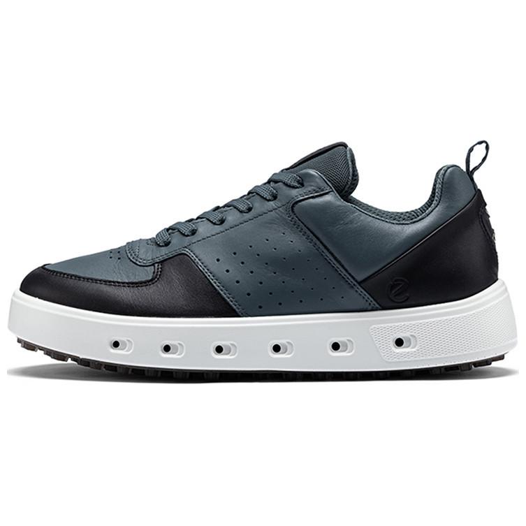 Ecco Low-Top Skateboard Shoes Men's Blue Gray