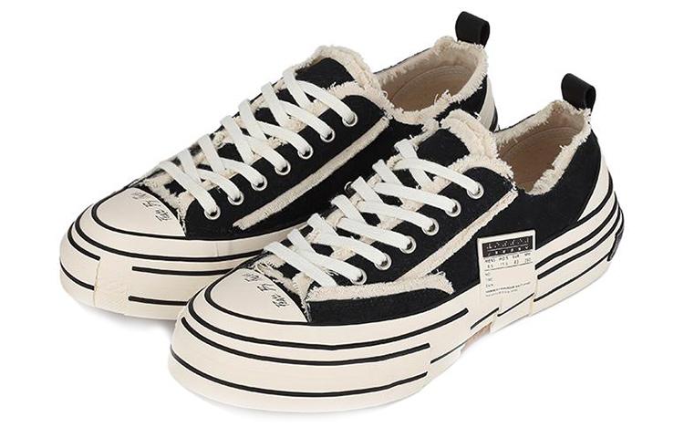 VESSEL G.O.P. Lows Black Anti-Slip And Wear-Resistant Lightweight Low-Top Skateboard Shoes Unisex Black