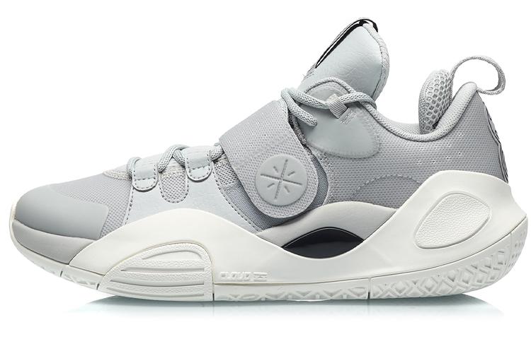LiNing Wade All City 8 Gentleman Anti-Slip Wear-Resistant Low-Top Basketball Shoes Coin Gray