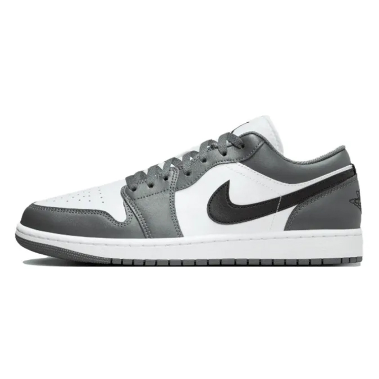 Jordan Air Jordan 1 Vintage Basketball Shoes Unisex Low Top White/Gray