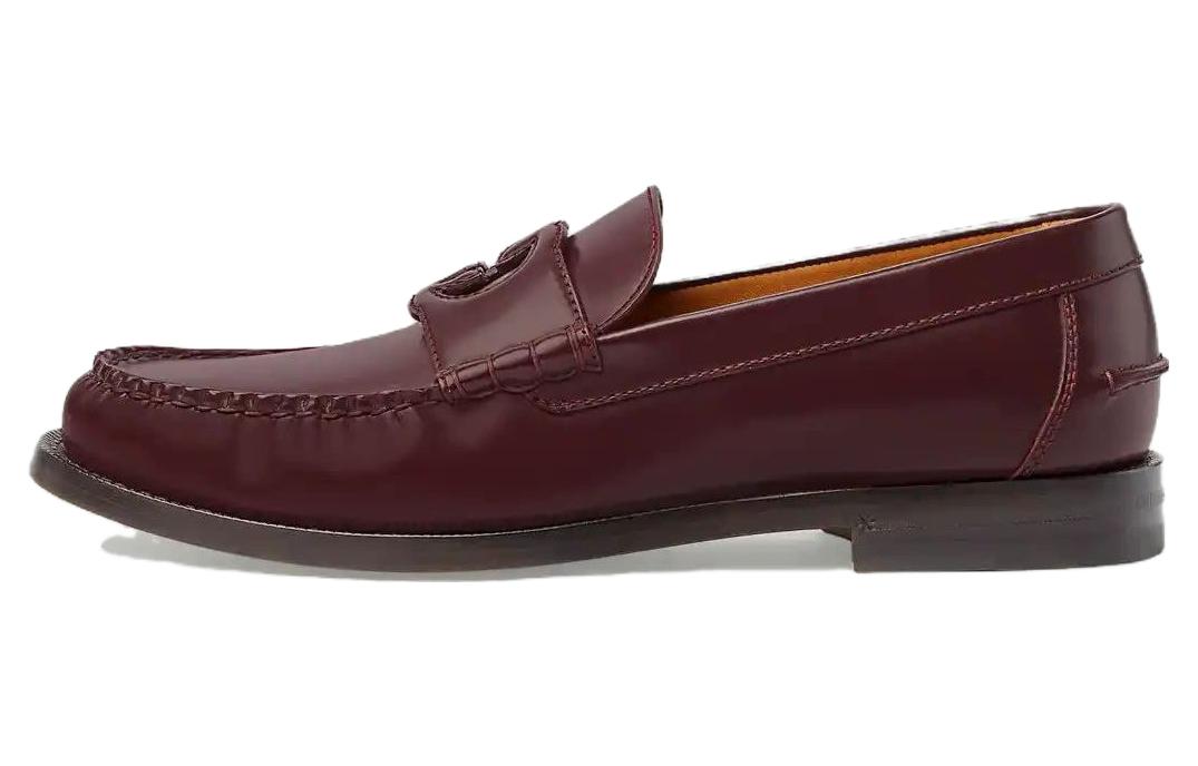 GUCCI Interlocking Men's Casual Shoes Men's Burgundy