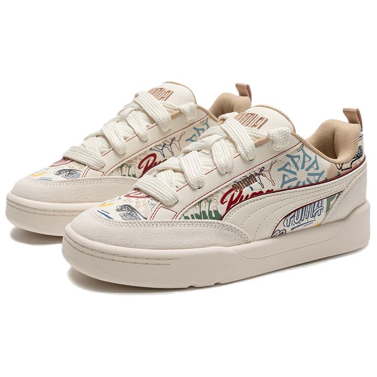 PUMA Park Lifestyle Cushioning, Wear Resistant Low Top Skateboard Shoes Unisex Beige купить в интернет-магазине Yoocart с быстрой доставкой по России.