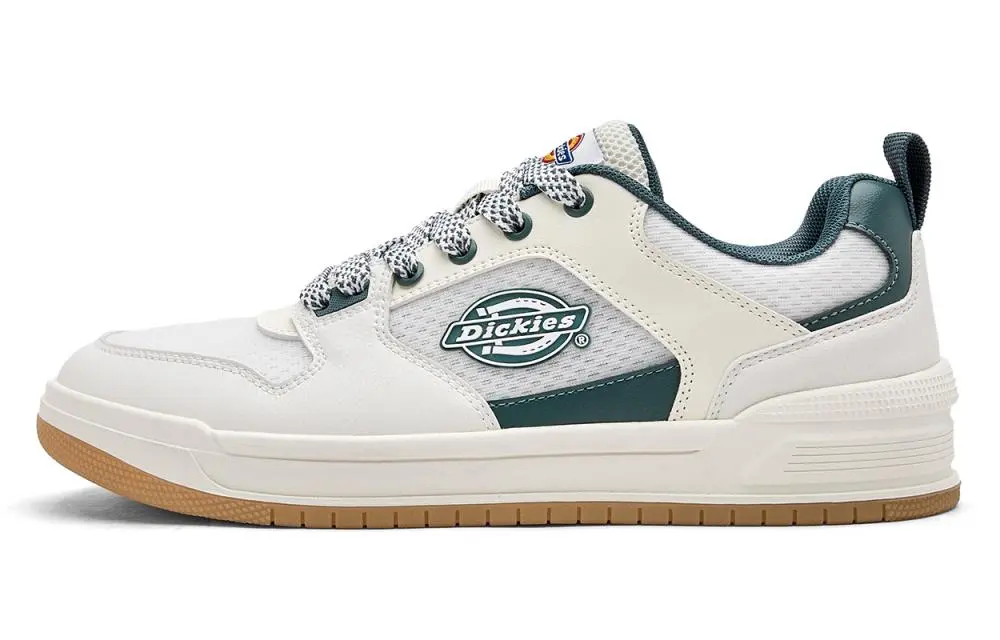 Dickies Low Top Skateboard Shoes Men's White Green