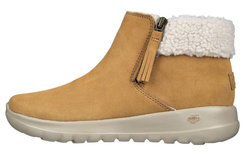Skechers ON THE GO Warm Coverage Short Snow Boots Women's Brown