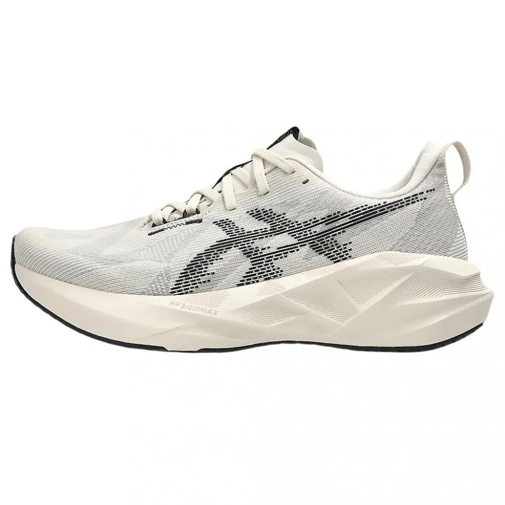 Asics NOVABLAST 5 Shock Absorbers Low Top Running Shoes Men's Beige Black