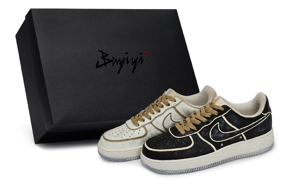 Nike Air Force 1 Skateboard Shoes Unisex Low top Black/White/Gray/Brown