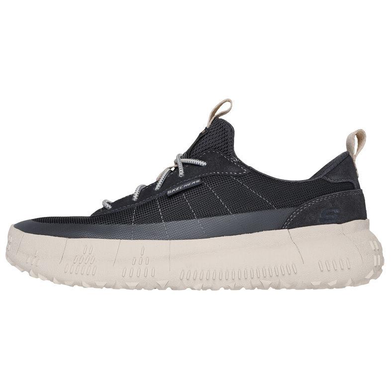 Skechers Anti Slip Wear Resistant Low Top Running Shoes Men's Black Gray White
