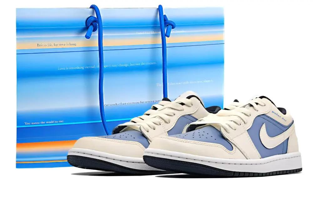 Jordan Air Jordan 1 Vintage Basketball Shoes Unisex Low top Blue