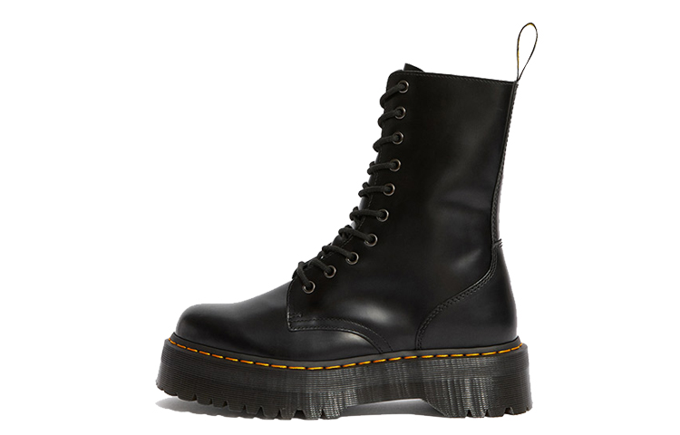 Dr. Martens Jadon High Smooth Leather Platform Boot 'Black' Women's