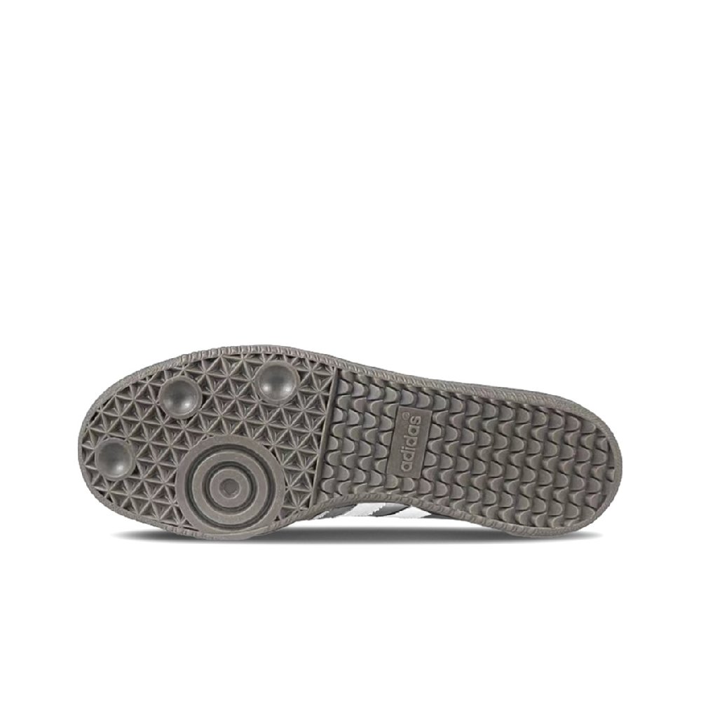 Adidas Originals SAMBA OG Anti Slip Wear Resistant Low Top Skateboard Shoes Unisex Silver White