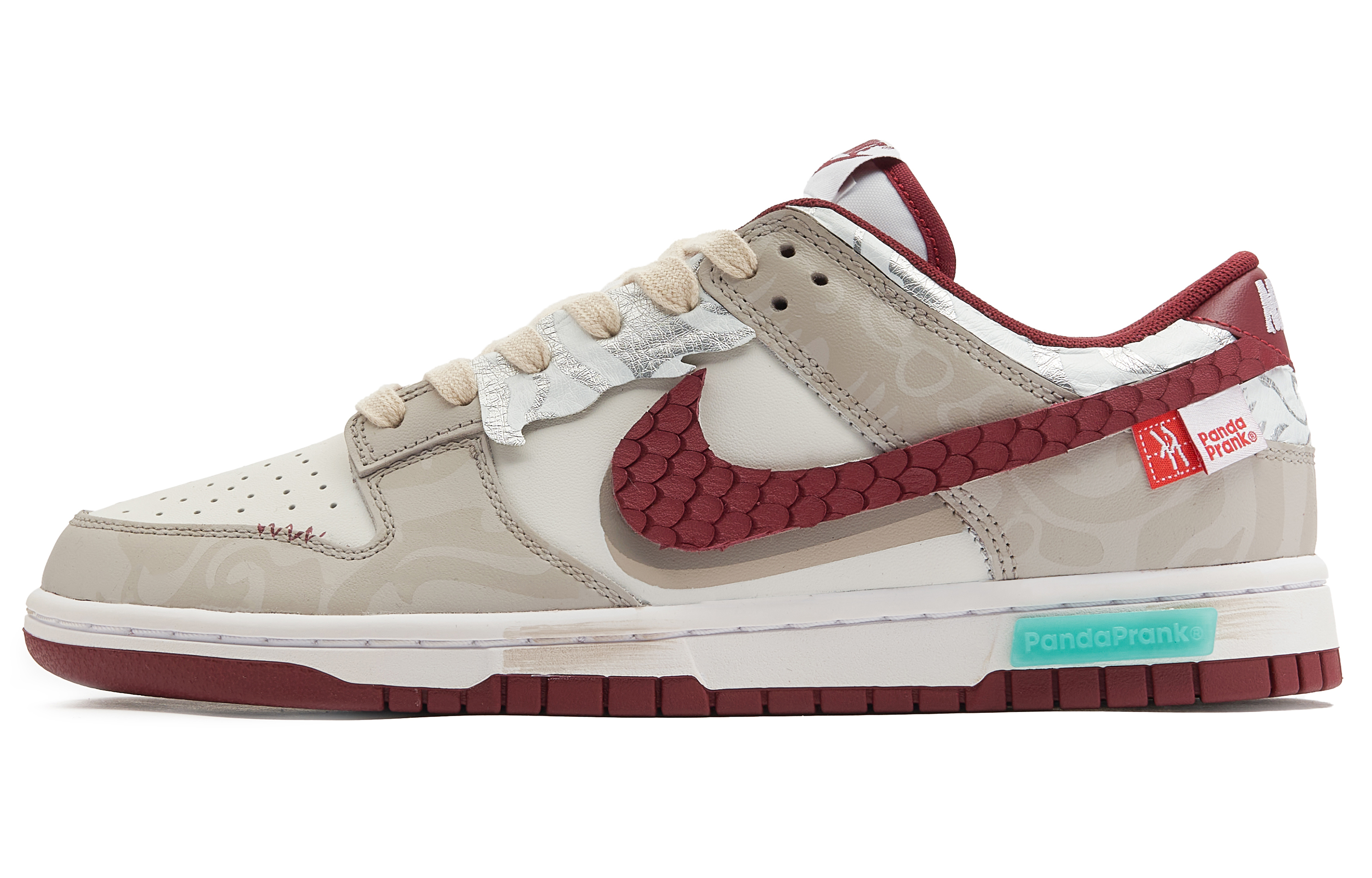 Nike Dunk Skateboard Shoes Men's Low top White/Red