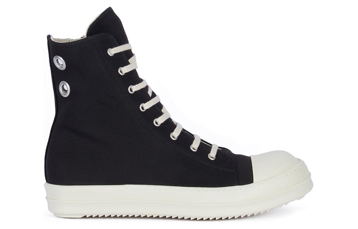 RICK OWENS/RO Lightweight High-Top Skateboard Shoes Men's Black