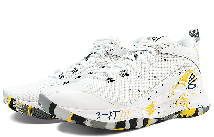 Under Armour 3Z5 Basketball Shoes Men Mid-Top Yellow